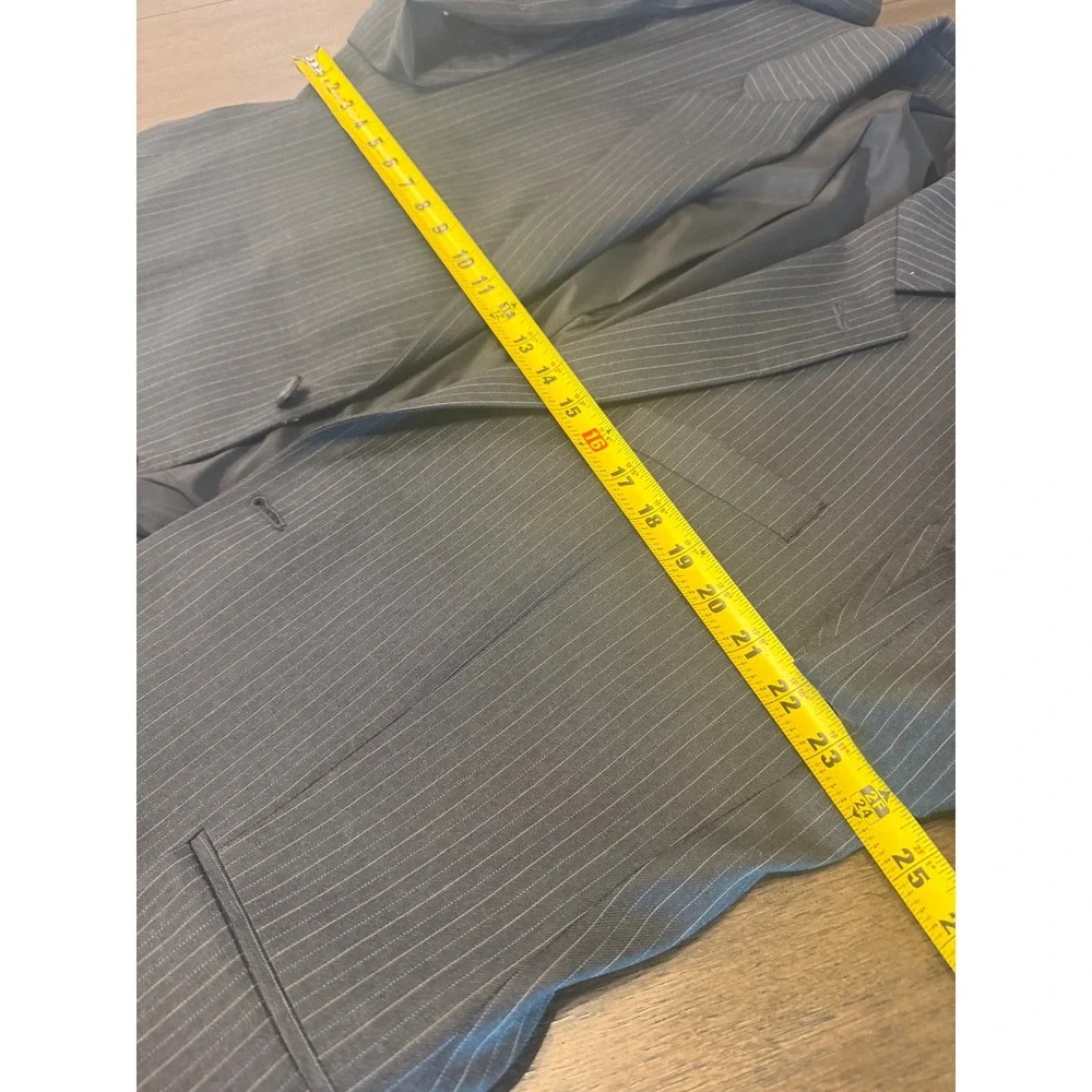 Lauren Ralph Lauren Mens Pinstripe PURE Wool Suit Blazer Pants 38W x 30L